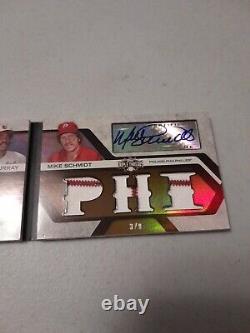 Mike Schmidt Eddie Murray 2008 Topps Triple Threads Jersey Autograph Booklet 3/9