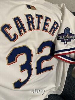 NEW DROP Evan Carter Texas Rangers Gold World Series Champion Jersey XL RARE