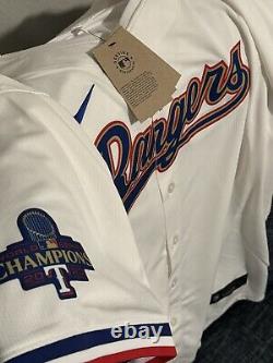 NEW DROP Evan Carter Texas Rangers Gold World Series Champion Jersey XL RARE