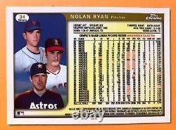 NOLAN RYAN Texas Rangers 1999 Topps Chrome REFRACTOR Baseball Card #34