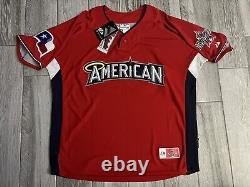 NWT Signed Majestic 2010 All Star Game Cliff Lee Texas Rangers Baseball Jersey