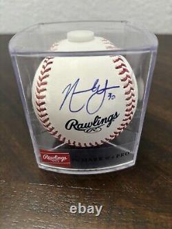 Nathaniel Lowe Texas Rangers Signed Baseball 2023 Autograph