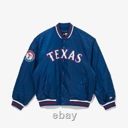 New Era MLB Texas Rangers Logo Stadium Jacket, Blue