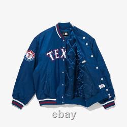 New Era MLB Texas Rangers Logo Stadium Jacket, Blue