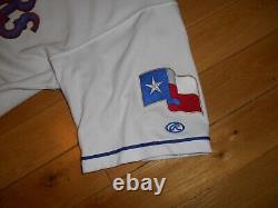 New Rawlings White Home TEXAS RANGERS Authentic Collection MLB Team JERSEY Sz 40
