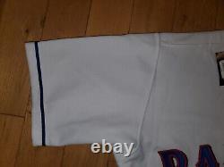 New Rawlings White Home TEXAS RANGERS Authentic Collection MLB Team JERSEY Sz 40