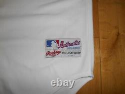 New Rawlings White Home TEXAS RANGERS Authentic Collection MLB Team JERSEY Sz 48