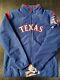 New Women's Texas Rangers Majestic On-field Therma Base Thermal Full-zip Jacket
