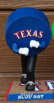 NewithBox 2016 Texas Rangers Blue Dot Race Bobblehead Baseball MLB Nitto