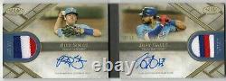 Nick Solak Joey Gallo 2021 Topps Tier One Dual Patch AUTO Booklet #'d/10 DAR-GSO