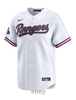 Nike Texas Rangers Mens White 2023 World Series Gold Collection Limited Baseball