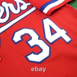 Nolan Ryan 1984 Texas Rangers Cooperstown Men's Alt Red Throwback Jersey