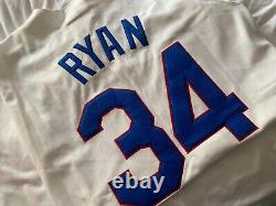 Nolan Ryan 1993 Texas Rangers Cooperstown Men's Home White Jersey Sz 52