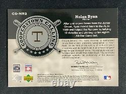 Nolan Ryan 2005 Upper Deck Hall Of Fame Jersey Auto Sp 04/10 Texas Rangers