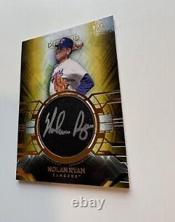 Nolan Ryan 2021 Diamond Icons Baseball Silver Ink Auto True 1/1 On-Card Gold