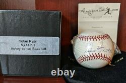 Nolan Ryan 5714 Ks Signed Autographed OML Baseball RJ. Com Cert 100% Complete HOF