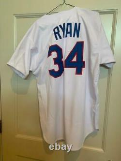 Nolan Ryan Autographed Texas Rangers Jersey Baseball Hall Of Fame Pitcher