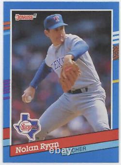 Nolan Ryan P Texas Rangers Donruss Leaf 1991 #89 MLB Baseball Trading Card