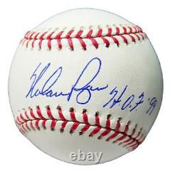 Nolan Ryan Signed Autographed Baseball HOF 99 Rangers Mets Astros PSA/DNA