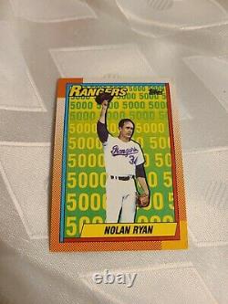Nolan Ryan Texas Rangers 5000 Topps 1990 Card 5 1989 NG