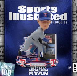 Nolan Ryan Texas Rangers Sports Illustrated Cover Bobblehead NIB IN HAND