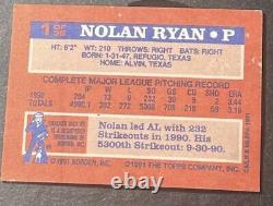 Nolan Ryan Texas Rangers Topps 40 Years of Baseball #1 1991 Trading Card
