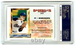 Nolan Ryantexas Rangers Rare (pop 201) 1993 Finest Psa-9 Mint Hot Mlb Card #107