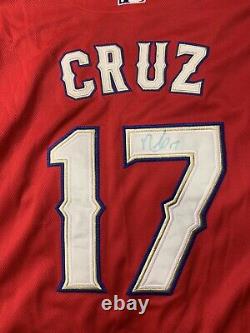 Official Texas Rangers Nelson Cruz 2012 40th Anniversary Red Jersey Size 56