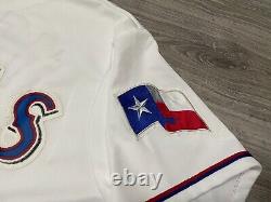 Prince Fielder #84 Texas Rangers MLB Majestic Authentic Sewn Jersey Men's XL