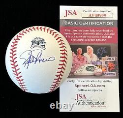 RAFAEL PALMEIRO Signed Rangers Final Season Rawlings Baseball, JSA COA. A1