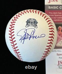 RAFAEL PALMEIRO Signed Rangers Final Season Rawlings Baseball, JSA COA. A1