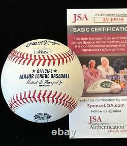 RAFAEL PALMEIRO Signed Rangers Final Season Rawlings Baseball, JSA COA. A1