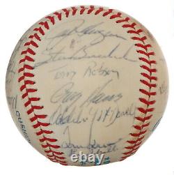 RANGERS 1986 TEAM SIGNED BASEBALL withBOBBY VALENTINE MCDOWELL HOUGH SLAUGHT +MORE