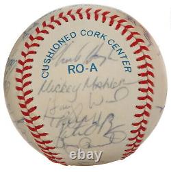 RANGERS 1986 TEAM SIGNED BASEBALL withBOBBY VALENTINE MCDOWELL HOUGH SLAUGHT +MORE