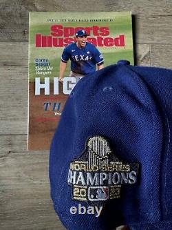 RARE Texas Rangers 2023 World Series Champs SnapBack New Era 9Fifty & SI Issue