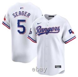 RARE Texas Rangers Corey Seager Nike White 2023 World Series Champions Jersey
