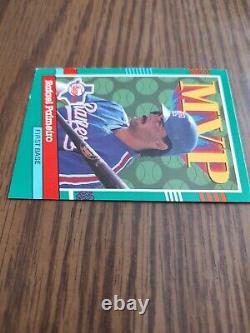 Rafael Palmeiro Texas Rangers Card#394, 1990 MVP/Leaf  Error