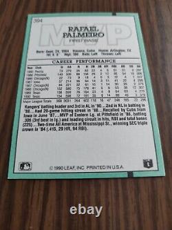 Rafael Palmeiro Texas Rangers Card#394, 1990 MVP/Leaf  Error