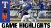 Rangers Vs Mets Game Highlights 7 1 22 Mlb Highlights