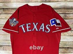 Rare Authentic Texas Rangers Jersey Vladimir Guerrero 2010 World Series MLB 44/L