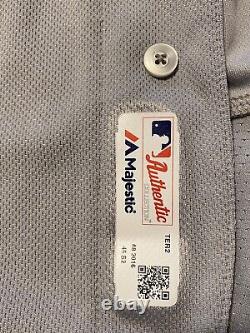 Rare Majestic MLB Texas Rangers Bryan Holaday Team Issued Baseball Jersey