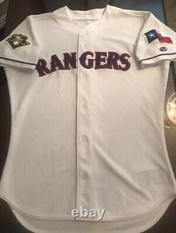 Rare Team Issued 2001 Texas Rangers Authentic On-Field Rawlings Jersey Size 46