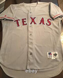 Rare Team Issued Texas Rangers 1995-1999 Authentic On-Field Russell Jersey 48/XL