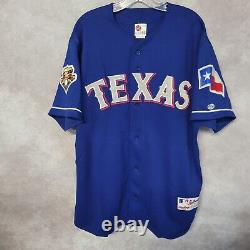 Rare Vintage 2001 Rawlings Authentic Texas Rangers 100 Seasons Jersey 48 XL EUC