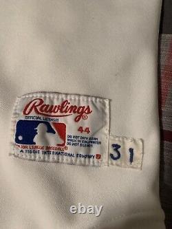 Rawlings Texas Rangers Denny Walling 1991 Issued Home Jersey White Size 44