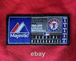 Size Medium Texas Rangers Majestic Jersey