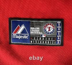 Size Small Michael Young Texas Rangers Majestic Jersey