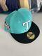 Sneaker Town New Era 59fifty Texas Rangers 7 1/4 Tiffany Blue Silver 40th Patch