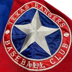 Starter MLB Texas Rangers Baseball Club Pullover Jacket Sz L