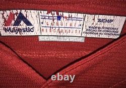 TEXAS RANGERS Majestic MLB Jersey #11 YU DARVISH Mens Small Red Stitched Logo